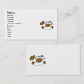 Strichmännchen-PferdeT - Shirts und -geschenke Visitenkarte (Vorne/Hinten)