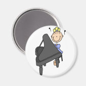 Strichmännchen Piano Magnet (Vorderseite/Rückseite)