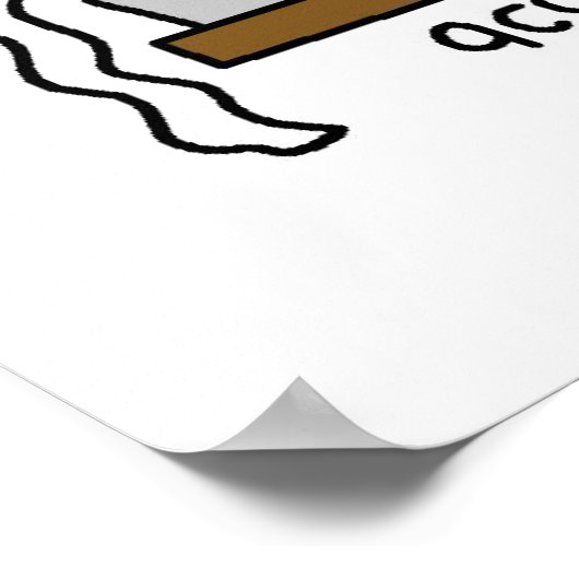 Strichmännchen Poster (Ecke)