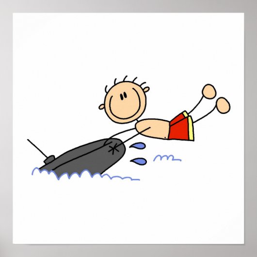 Strichmännchen Poster (Vorne)