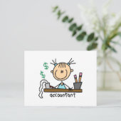 Strichmännchen Postkarte (Stehend Vorderseite)