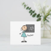 Strichmännchen Postkarte (Stehend Vorderseite)