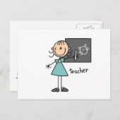 Strichmännchen Postkarte (Vorne/Hinten)