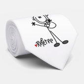 Strichmännchen-Referent-T - Shirts und Geschenke Krawatte (Gerollt)