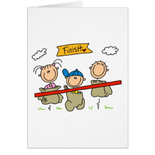 Strichmännchen-Sack-Rennen