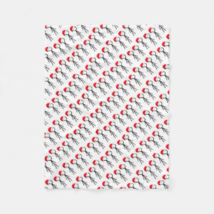 Strichmännchen Santa Blanket Fleecedecke