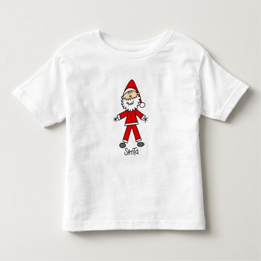 Strichmännchen Santa Claus Tshirts und Geschenke (Vorderseite)