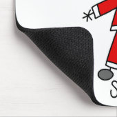 Strichmännchen Santa Claus Tshirts und Geschenke Mousepad (Ecke)