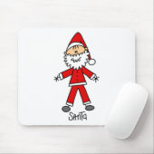 Strichmännchen Santa Claus Tshirts und Geschenke Mousepad (Mit Mouse)