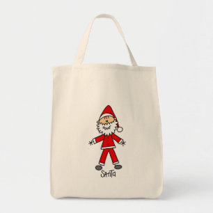 Strichmännchen Santa Claus Tshirts und Geschenke Tragetasche