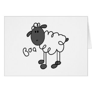 Strichmännchen-Schaf-T-Shirts und Geschenke