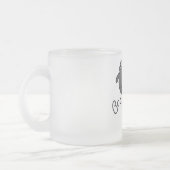 Strichmännchen-Schaf-T-Shirts und Geschenke Mattglastasse (Links)