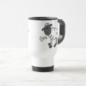 Strichmännchen-Schaf-T - Shirts und Geschenke Reisebecher (VorderseiteRechts)