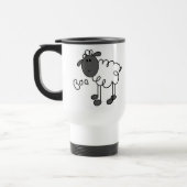 Strichmännchen-Schaf-T - Shirts und Geschenke Reisebecher (Links)