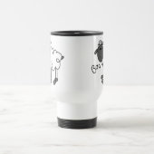 Strichmännchen-Schaf-T - Shirts und Geschenke Reisebecher (Mittel)
