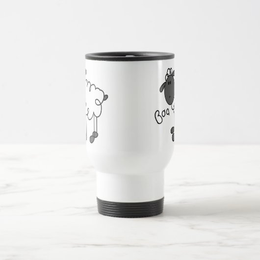 Strichmännchen-Schaf-T - Shirts und Geschenke Reisebecher (Mittel)