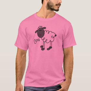 Strichmännchen-Schaf-T-Shirts und Geschenke T-Shirt
