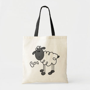 Strichmännchen-Schaf-T-Shirts und Geschenke Tragetasche
