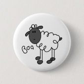 Strichmännchen-Schafe Button (Vorderseite)