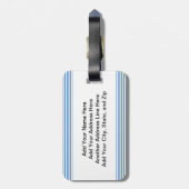 Strichmännchen scherzt Autismus-Bewusstsein Gepäckanhänger (Rückseite vertikal)