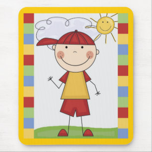 Strichmännchen scherzt Karten und Geschenke Mousepad