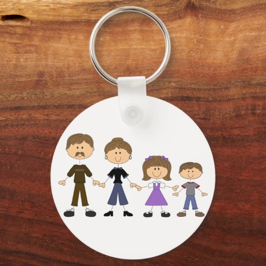 Strichmännchen Schlüsselanhänger (Vorderseite)