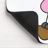 Strichmännchen-Schwein-T-Shirts und Geschenke Mousepad (Ecke)