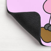 Strichmännchen-Schwein-T-Shirts und Geschenke Mousepad (Ecke)
