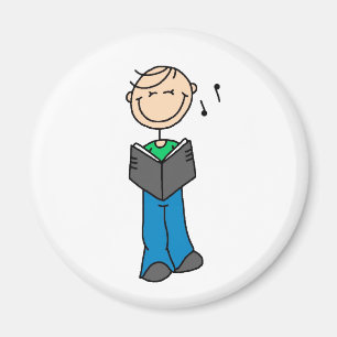 Strichmännchen Sing Magnet