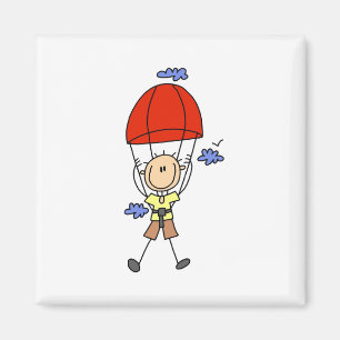 Strichmännchen Sky Diver Magnete Magnet