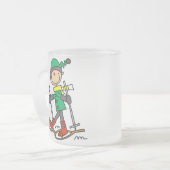 Strichmännchen Snowshoeing Mattglastasse (Vorderseite Links)