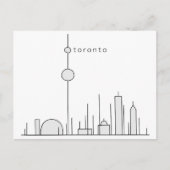 Strichmännchen Toronto Postkarte (Vorderseite)