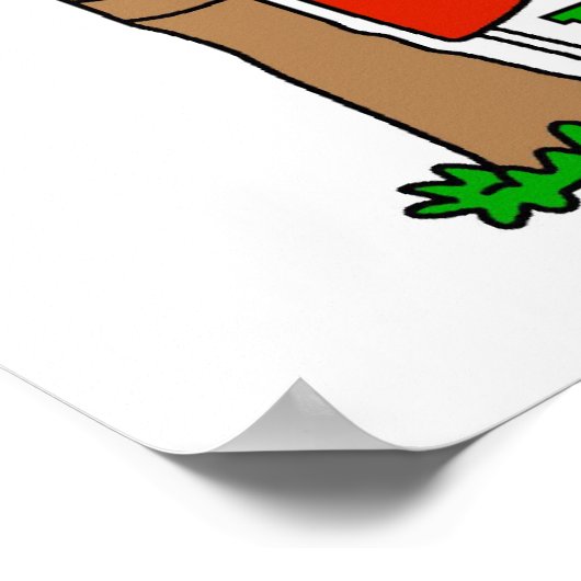 Strichmännchen Tree Hugger T - Shirt und Geschenke Poster (Ecke)