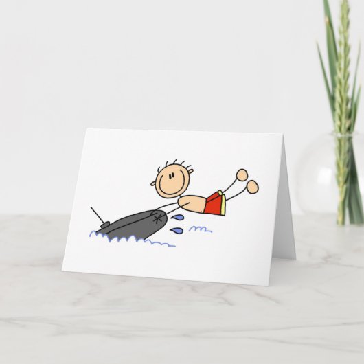 Strichmännchen Tubing Cards Karte (Vorderseite)