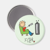 Strichmännchen TV Clicker Magnet (Vorderseite/Rückseite)