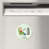 Strichmännchen TV Clicker Magnet (In Situ (Geschirrspüler))