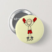 Strichmännchen-Verpacken-T - Shirts und Geschenke Button (Vorne & Hinten)