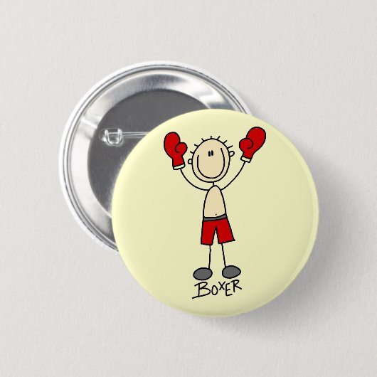 Strichmännchen-Verpacken-T - Shirts und Geschenke Button (Vorne & Hinten)