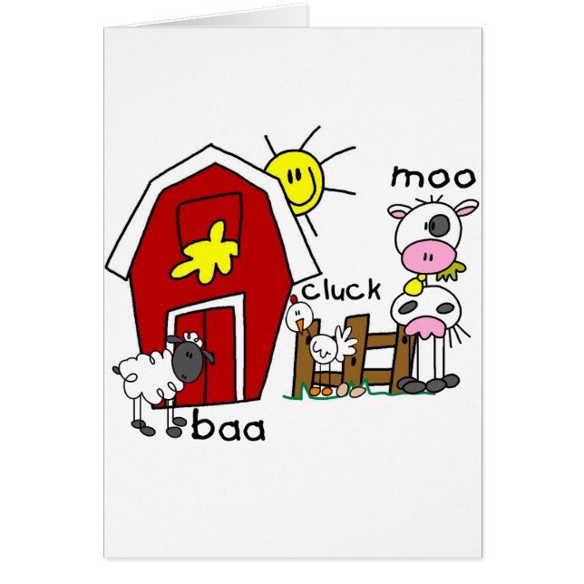 Strichmännchen-Vieh-T-Shirts und Geschenke (Vorne)