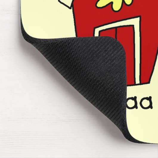 Strichmännchen-Vieh-T-Shirts und Geschenke Mousepad (Ecke)