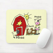 Strichmännchen-Vieh-T-Shirts und Geschenke Mousepad (Mit Mouse)