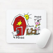 Strichmännchen-Vieh-T-Shirts und Geschenke Mousepad (Mit Mouse)