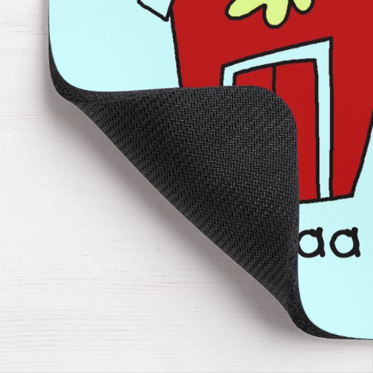 Strichmännchen-Vieh-T-Shirts und Geschenke Mousepad (Ecke)