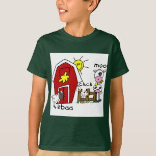 Strichmännchen-Vieh-T-Shirts und Geschenke T-Shirt