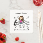 Strichmännchen Violin Player Paper Napkins Serviette (Beispiel)