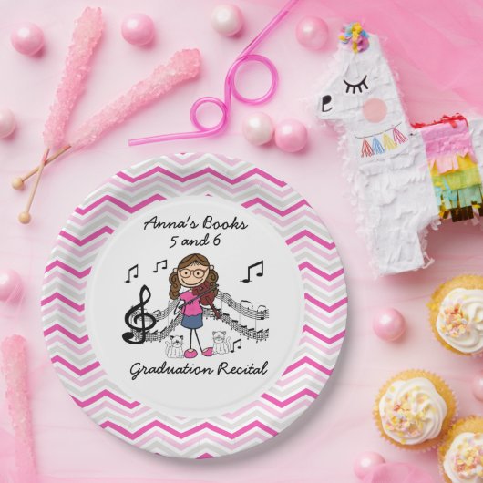 Strichmännchen Violin Player Zickzack Paper Teller (Party)