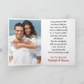 Strichmännchen Wedding Vielen Dank Dankeskarte (Innenseite)