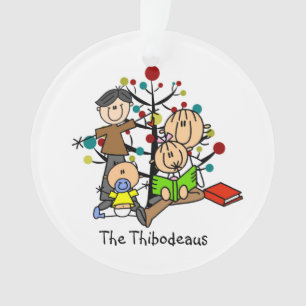 Strichmännchen Weihnachten Weihnachtsfeier Ornament