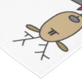 Strichmännchen Weihnachtsfest Rentier Holiday Tabl Tischdecke (Schrägansicht)