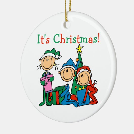 Strichmännchen Weihnachtsschmuck (Links)